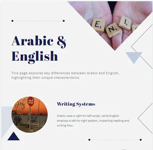A Comparison between Arabic and English