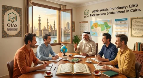 Arabisch-Zertifizierung erlangen: Face-to-Face Edutainment mit QIAS in Kairo